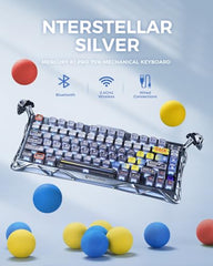 GravaStar Mercury K1 Pro 75% Wireless Mechanical Gaming Keyboard, Hot-Swap