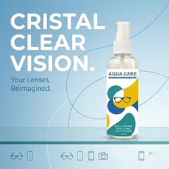 AQUA CARE Premium Lens Cleaner Spray 100ML X (PACK OF 3) – Remove Scratch, Dust & Smudge | Cleans Fingerprints, Dust, Oil from Eyeglasses, Sunglasses, Camera Lenses, Laptops, and Smartphone Screens