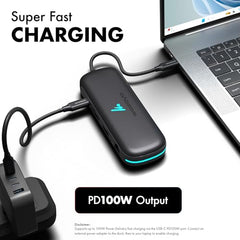 Type C 14 in 1 Wozoyo Docking Station, PD 100W, 2X4K@60Hz HDMI,4K DisplayPort, 2XType-C 10Gbps, USB 10Gbps, Gigabit Ethernet, AUX Port,Universally Compatible Thunderbolt 4,macOS,Windows,Android & iOS