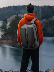 FUR JADEN Structured Smart Tech Backpack I 15.6 Inch Laptop Compartment with In-Built Tablet Sleeve I USB-C and USB-A Charging Port I Anti-Theft Pocket I Ventilated, Padded & Ergonomic (ClarkKent)