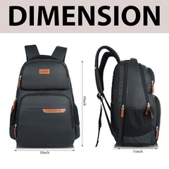Half Moon Signature 45L Business Backpack Bag for Man | Professional Water Resistant 15.6 Inch Laptop Bags for Men Office use | School Bag for Boys | Travel Laptop Bags for Women Office use