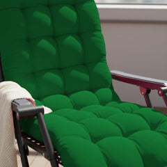DADDY COOL Multipurpose Extra Long Rocking Chair Cushion for Outdoor and Indoor/Chair pad for Home & Office Chair Filling 18 x 50 Inch Pack of 1 Dark Green (Only Cushion)