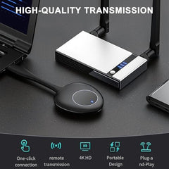 Tobo Wireless HDMI Transmitter and Receiver 100M/328FT: Portable Plug and Play 5G 1080P@60Hz HDMI Extender Kit for Streaming Video and Audio to Monitor for Laptop PC TV Box Projector TD-1451WA