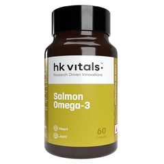 hk vitals Omega 3, 60 Fish Oil Capsules + Multivitamin, 60 Tablets | 1000mg Omega 3 with 180mg EPA and 120mg DHA | For Brain, Heart, and Joints Health
