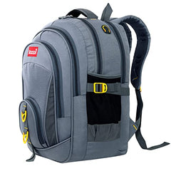 ROZEN 46 cms School Bag Class 5-12 Large 4 partition Laptop Collage Office Travel Backpack Unisex (GREY)