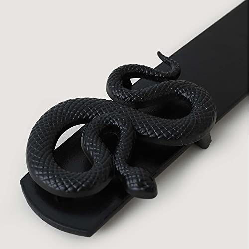 Syga Women's Faux Leather Waist Belt (Pack Of 1) (SYGA_Black)