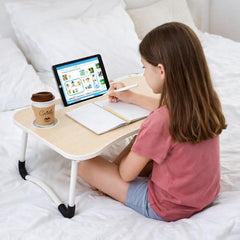GoRogue Stud Foldable Wooden Mini Lapdesk for Couch, Sofa Bed, Study Tray Table Stand for Writing (Walnut), 40 Centimeters
