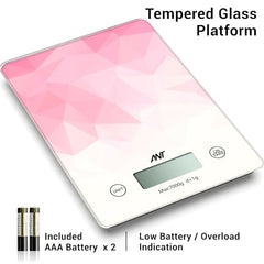 Ant Esports AEKS200 Kitchen Weighing Machine with Bowl, Weighing Scale for Fitness, Shop,Home Baking/Cooking with Large LCD Display,Tare Function,Over Load Indicator,Weigh Upto 5Kgs,30 Months Warranty