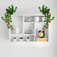 fancymart Artificial Flower Plant Home Décor with Small Size Pot | Pack of 2 | Plant Hanging for Home Decor | Office Decor (DESIGN-01)