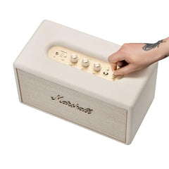 Marshall Stanmore IV Wired Connectivity Home Speaker with Bluetooth 5.3 with Auracast & RCA or 3.5mm Input - Cream