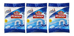 Kiwi Dranex Drain Cleaner Powder | Pack of 6 | Unclogs Drains in 10 Min