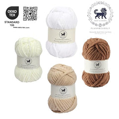 NESTNHAVEN , Plush & Cuddly Sets 2.0 , Chenille Yarn Supersoft Hand Knitting Wool Ball, set of 4 , 400 grams (1 Ball/100 Gram Each) Suitable for Craft, Babywear, Toys , Baby Blankets , 5 Bulky, Shades - NNHS 2.0 (Set 26 baby Pink , lilac , hot pink…