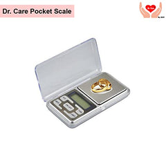 Dr. Care Jewellery Scale | Digital Weight Scale for Gold & Precious Metals | Electronic Weighing Machine 0.01g to 200g | Small and Accurate Weight Machine for Jewellery Shops - Silver