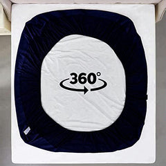 Feelme Mattress Cover King Size 84x84 Waterproof Cotton Mattress Protector for Double Bed (84x84 Inch/ 7x7 Feet Grey) 210 GSM 100% Waterproof