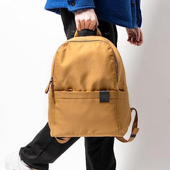 DailyObjects Monkey Shoulder Bag (19L) for Everyday Use| 100% Recycled | Travel/Office Bag | Backpack With Padded Compartment for Upto 14" | Adjustable Straps & Zipper closure - Orange