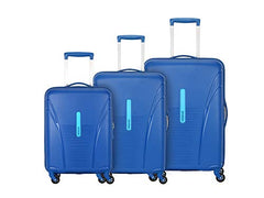 American Tourister 3PC PP Ivy 2.0-8 Wheel, Set (Small + Medium + Large) Hard Suitcase for Travel/Trolley Bag with Combination Lock & Smooth Sliding Double Wheel - Tan Orange, 55 Cm, 68 Cm, 79 Cm