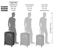 Skybags Trooper Set of 3 (S+M+L) Printed Hard Case Trolley Bags, Green