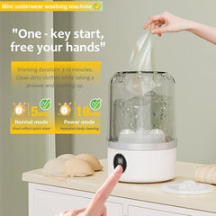 Mini Washing Machine for Clothes | Portable Automatic Washer with USB Power | Compact Laundry Machine for Travel, Baby Clothes, Underwear & Small Loads | Foldable & Lightweight A6