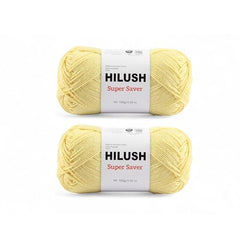HILUSH super saver,Poly Yarn PACK OF 2 BALLS (1 Ball/100 Gram Each) Ball Supersoft Hand Knitting Wool Ball, Suitable for Craft, Crochet, Amigurumi, Embroidery, Toys, Garments, Flowers and Hobby Projects , Shade no - (grey)