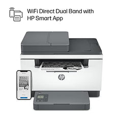 HP LaserJet MFP M233sdw Printer: Print, Copy, Scan Multiple Page with ADF, Fastest Two-Sided Printing, Lightning Print Speed of 30ppm(Letter/29ppm(A4), Ethernet, Self Reset Dual Band WiFi, Gray White