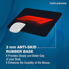 TURTLEWINGS F1 Car on Racetrack Design Mouse Pad