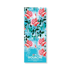Zen Sangam Express your Mind - Square Gouache Glued Watercolor Sketch Paper Pad - 300 Gsm - Cold Pressed - 24 Sheets - Rough Grain Surface - Size (10.5Cm X 10.5Cm) - Gouache Book