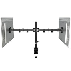WALI Triple Monitor Mount, Three Desk Mount Fits 13-27in Screens,Holds up to 22lbs, Multiple Monitor Stand with Tilt, Swivel, Rotation, VESA 75x75,100x100mm(M003S), Black