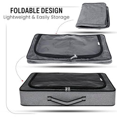 Storite Medium PVC Underbed Storage Bag with Handles Clear Window