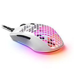SteelSeries Aerox 3 Wireless Gen 2 - Ultralight 68g Gaming Mouse, 4K Polling, 26K DPI Optical Sensor, 200 Hours Battery Life, IP54, 80 Million Clicks, RGB, Pure PTFE Gliding Feet, Shadow
