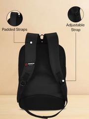 Cosmus Atomic Dx 3 Compartment Large Laptop Bag Black Navy Blue Polyester Laptop Backpack