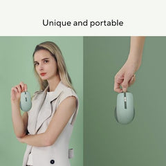 ASUS MD200 Mouse, Easy to Carry Wireless Mouse, 4200 DPI, Multi Device Connect/Bluetooth, USB Silent Mouse (Green Tea Latte)