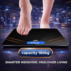 ANT Flora Mandala Digital Personal Weighing Scale for Body Weight | 180kg Capacity | 50g Accuracy | High Precision Strain Sensor | 4mm Tempered Glass | LCD Display | Auto On/Off | 40 Months Warranty