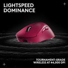 Logitech G PRO X Superlight 2 DEX Lightspeed Wireless Gaming Mouse, 60g Pro-Grade Lightweight Mouse with 5 Programmable Buttons, 44k DPI Sensor, USB-C Charging, for PC/Mac - White