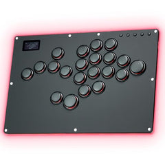 GuileKeys Arcade Fight Stick GK-21, All-Button Gamerfinger with Custom RGB & Turbo Functions, Arcade Controller for PC/PS4/PS3/Switch/Steam Game Keyboard Supports Hot Swap & SOCD