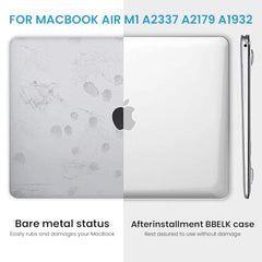 ZORBES® Laptop Cover 13.3 Inch for MacBook Air M1 A2337 A2179 A1932 Mac Book Air 13 Inch Case Compatible with Apple 2020 2019 2018 Release Waterproof Clear Plastic Hard Shell Case Cover Protector