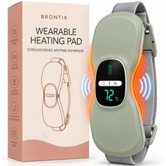 BRONTIX Period Cramp Relief Massager, Cordless Heating Pad