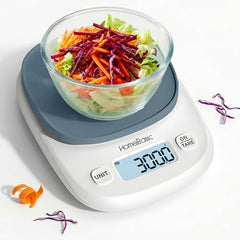 HomeBasic Digital Kitchen Weighing Scale 5kg | Food Weighing Machine, Weight Scale for Food, ±1g Accuracy, Multi-Units (g/oz/lb/ml), Tare Function, Waterproof Platform for Cooking, Baking & Diet