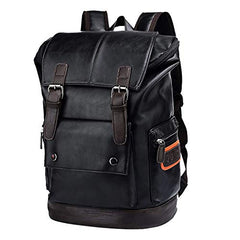 FUR JADEN Vegan Leather Anti Theft Design Casual Laptop Backpack with 15.6 Inch Laptop Pocket