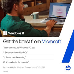 HP 15 Smartchoice, AMD Ryzen 3 7320U (8GB LPDDR5, 512GB SSD) FHD, Anti-Glare, Micro-Edge, 15.6''/39.6cm, Win11, M365 Basic(1yr)* Office24, Silver, 1.59kg, fc0500AU, FHD Camera w/Privacy Shutter Laptop