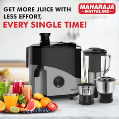 Maharaja Whiteline Odacio Desire Juicer Mixer grinder 550 Watt,smooth juicing, 3 jars, 5years warranty