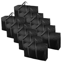 Encasify 100L Extra Large Polyester Storage Bags – Heavy Duty Moving Bags with Strong Zippers & Carry Handles, Big Packing Bags for Moving, Storage, Travel & Camping (2 Pack)