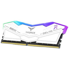 TeamGroup T-Force Delta RGB 32GB 6000MHz (6000MT/s) CL38 White DDR5 Desktop Gaming Memory, Metal Heatsink, ARGB Sync, ECC, XMP 3.0/EXPO, Compatible With Intel/AMD CPU, High Performance Low Latency RAM