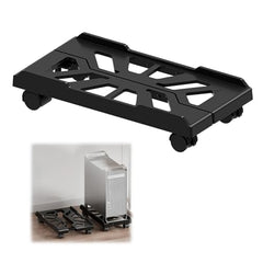 ZORBES Mobile CPU Stand Under Desk, Adjustable PC Holder with Wheels