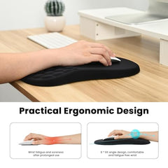 EooCoo Mouse Pad for PC, Mouse Pad Wrist Support, Mousepad Large, Black