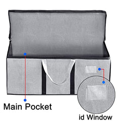Storite Jumbo Super-Size 81 L Canvas Moisture Proof Heavy Duty Storage Bag | for Toys/Stationery/Blankets/Clothes/Moving Bags MultiPurpose With Strong Reinforced Handles Rectangular Cream (87x26x36 cm)