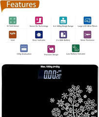 Electronic Digital Personal Bathroom Weight Machine for Body Weight upto 180 kg Weighing Scale