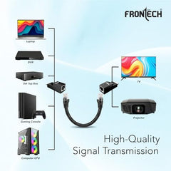 Frontech HDMI Extender 30M | Full HD 1080p@60Hz | HDMI Over Cat5e/Cat6 | Plug & Play | No Power Required | Wide Compatibility | 2 Year Warranty (NC-0080)