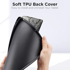 Robustrion Case Cover for iPad Air 11 inch Cover M4 / M3 / M2 / iPad Air 5th Generation Cover/iPad Air 4th Generation with [Pencil Holder] for iPad Air 11 inch M4 M3 M2 /Air 4 5 10.9" - Black