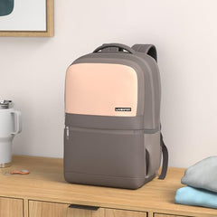Lavie Sport 45cm Pioneer 24 Litres Laptop Backpack with Trolley Sleeve For Men & Women|Vegan Leather|Office Travel Backpack|Front organizer|Bottle Holder|Fits upto 14" Laptop