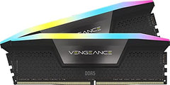 CORSAIR Vengeance RGB DDR5 RAM 32GB (2x16GB) 6400MHz CL36 Intel XMP iCUE Compatible Computer Memory - White (CMH32GX5M2B6400C36W)
